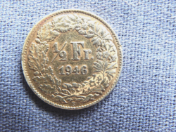 Svájc 1/2 Franc 1946 B 0.835-ös ezüst 2,5 g