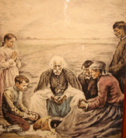 RÉVÉSZ IMRE  / 1859-1945 / SZÍNEZETT RÉZKARC