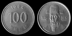 E 1928 Dél-Korea 100 won 1984