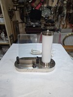 Art deco üveg csöves asztali lámpa