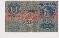Osztrák-Magyar  20 korona 1913   VF