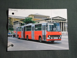 Képeslap,Budapest,BKV,Ikarus villamos trolibusz látkép,részlet,2000-