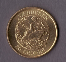 Dánia 20 korona, 2007 - Hajók - A Kos - Emlékérme