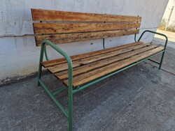 Régi kerti padok régi strand pad csővázas kerti pad retro kerti pad