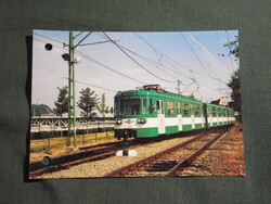 Képeslap,Budapest,BKV,HÉV villamos motorkocsi látkép,részlet,2000-