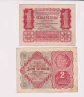 Osztrák-Magyar  1+2  korona  1922 F