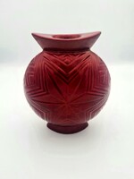 Zsolnay Red / Ox Blood glaze Eozin TSA Candle holder #3181