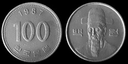 E 1933 Dél-Korea 100 won 1987