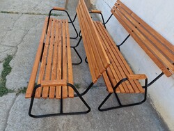 Retro strand padok régi kerti padok egyforma kerti padok szánkotalpas kerti pad csővázas kerti pad