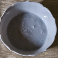Vintage Meissen Porcelain Horoscope Bowl Virgo Zodiac Relief