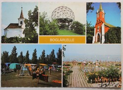 Képeslap, Balaton, Boglárlelle, részletek (P17)