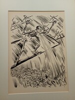Frans Masereel (1889–1972)  fametszete.A Haláltánc 7