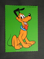 Képeslap,Walt Disney,rajzfilm,mesefigura,Pluto kutya, 1987-