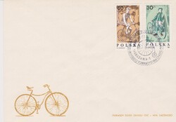 Lengyelország  FDC 1986 - A Varsói Kerékpáros Társaság 100. évfordulója