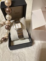 Romanson Tulip retro/vintage karcmentes női karóra (Zafír üveg, 23K aranyozás) + Gyári doboz