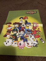 Eredeti retro Digimon poszter / falikép gyűjtőknek – 01-es évad