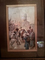 Charles Wilda (1854–1907) – Dervish Dance – Orientalist Watercolor – Szépművészeti Museum Archive Record