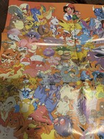 Eredeti retró Pokémon poszter (1. generációs / Kanto pokedex) – Igazi gyűjtői darab!