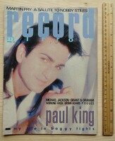 Paul King címlap | Record Mirror magazin 1985 ápr 13 | Bryan Adams ABC Working Week Damned Copeland