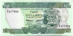 2 dollár 1986 signo 5 Solomon Salamon szigetek UNC