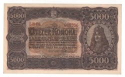1923 5000 korona EF.