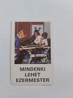 EZERMESTER ÉS ÚTTÖRŐ BOLT kártyanaptár 1981