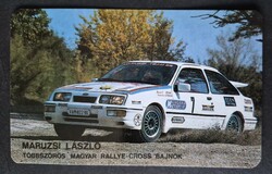 Maruzsi László Rally-Cross bajnok kártyanaptár 1991
