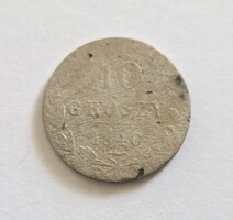 Ritka! Lengyel ezüst 10 Groszy 1840. (4.)