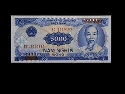 VIETNÁM – 5 000 ĐỒNG – 1991 - Hồ Chí Minh (1890–1969) portréjával   UNC
