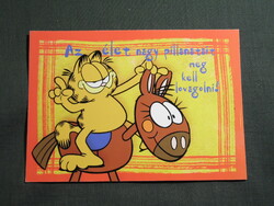 Képeslap,Walt Disney,rajzfilm,mesefigura,Garfield a macska, 2000-