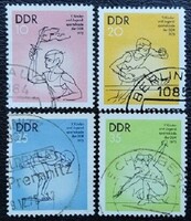 ND2065-8p / NDK 1975 Gyermek és Ifjúsági szpartakiád bélyegsor pecsételt