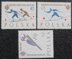 LEN1297-9 / Lengyelország 1962 FIS bélyegsor postatiszta