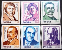 LEN2856-61 / Lengyelország 1983 Híres személyiségek  bélyegsor postatiszta