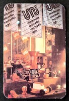 IMI Ipari műszergyár Iklad Aszód kártyanaptár 1987