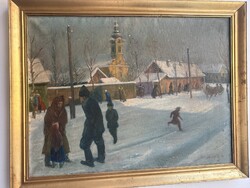 Kovács János (1890-1957) Téli utca