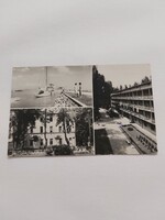 Balatonlelle fekete-fehér régi képeslap 1974