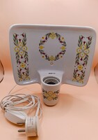 Kőbányai porcelán/Drasche fali lámpa