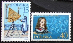 LEN3116-7 / Lengyelország 1987 Jan Heweliusz csillagász bélyegsor postatiszta