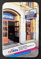 ALFA diszkont áruház kártyanaptár 1991