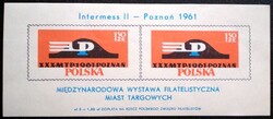 LENb25 / Lengyelország 1961 Nemzetközi Filatéliai Kiállítás blokk postatiszta