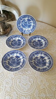 Lunéville francia porcelán mélytányér 5 db.