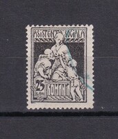 1921 Románia 25 bani Régi Adomány Bélyeg