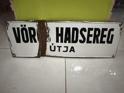 Vörös Hadsereg Útja Regi Zománctábla