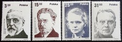 LEN2808-11 / Lengyelország 1982 Lengyel Nobel díjasok  bélyegsor postatiszta