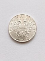 Ausztria ezüst 2 schilling 1937.