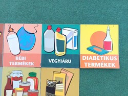Retró kètoldalas közèrt tábla 5 darab