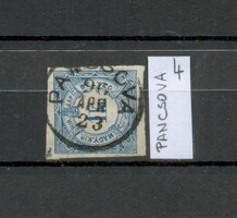 M29 - 1868 Magyar 1kr hírlapilleték bélyeg ritka PANCSOVA körbélyegzéssel (Bánság)