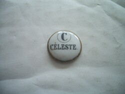 Orgona, harmónium regiszterfelirat C CÉLESTE