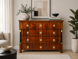 Biedermeier hasas oszlopos komód 1850