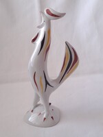 Hibátlan Hollóházi art deco kakas porcelán figura